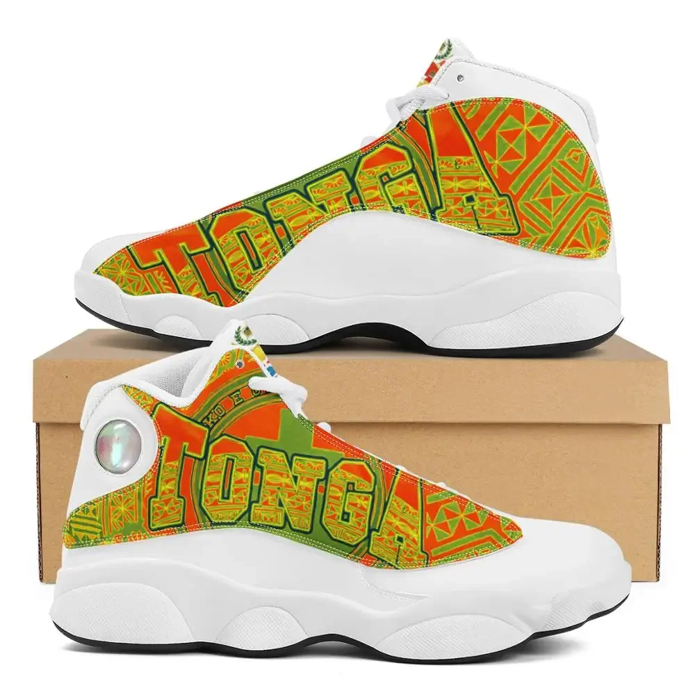 

Colorful Fashion Polynesian Samoa Tribal Tonga Style Running Shoes Custom Ball Sports Team Logo Men's Basketball Sports Shoes