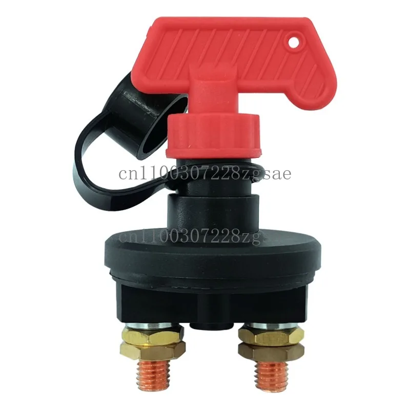 

Four-hole knob battery protection switch leak-proof double copper column battery switch 6-32v marine accessories master switch