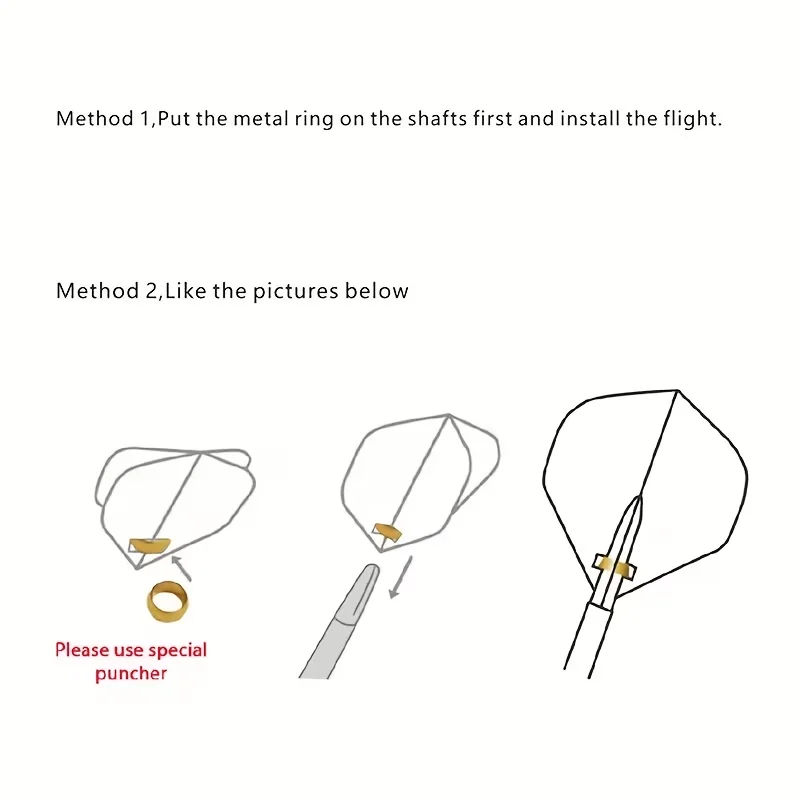 100PCS Metal Rings, Spring Rings, Dart Stabilizers, Dart Accessories Anti-Loose Washers for 2BA Thread Shafts
