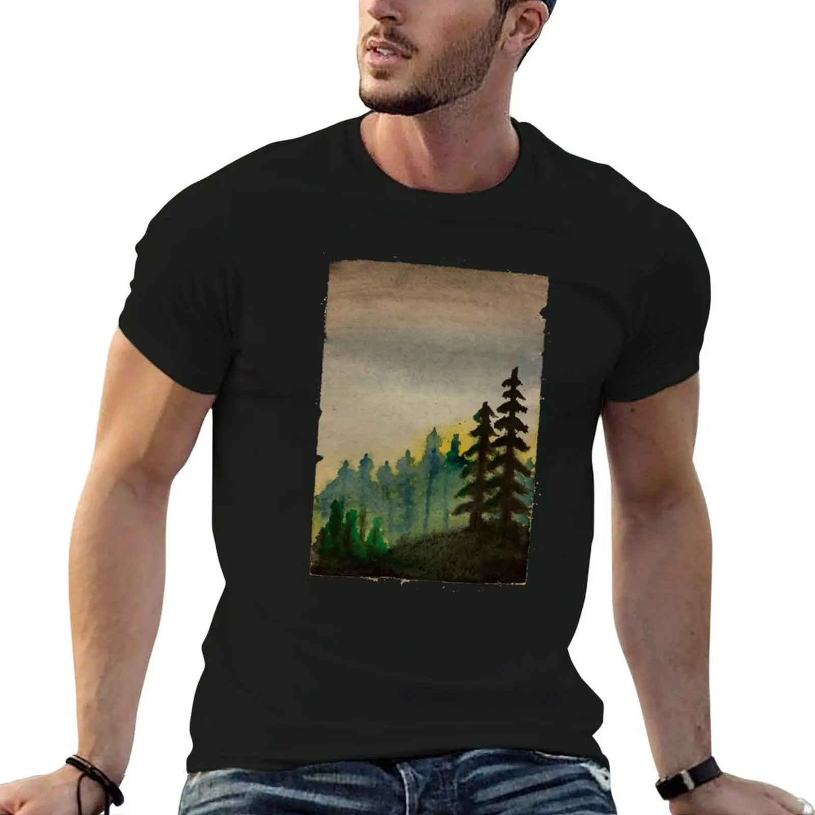 

Forest T-Shirt t shirts for man graphic tees anime t shirts for man man t shirts cotton T-shirt