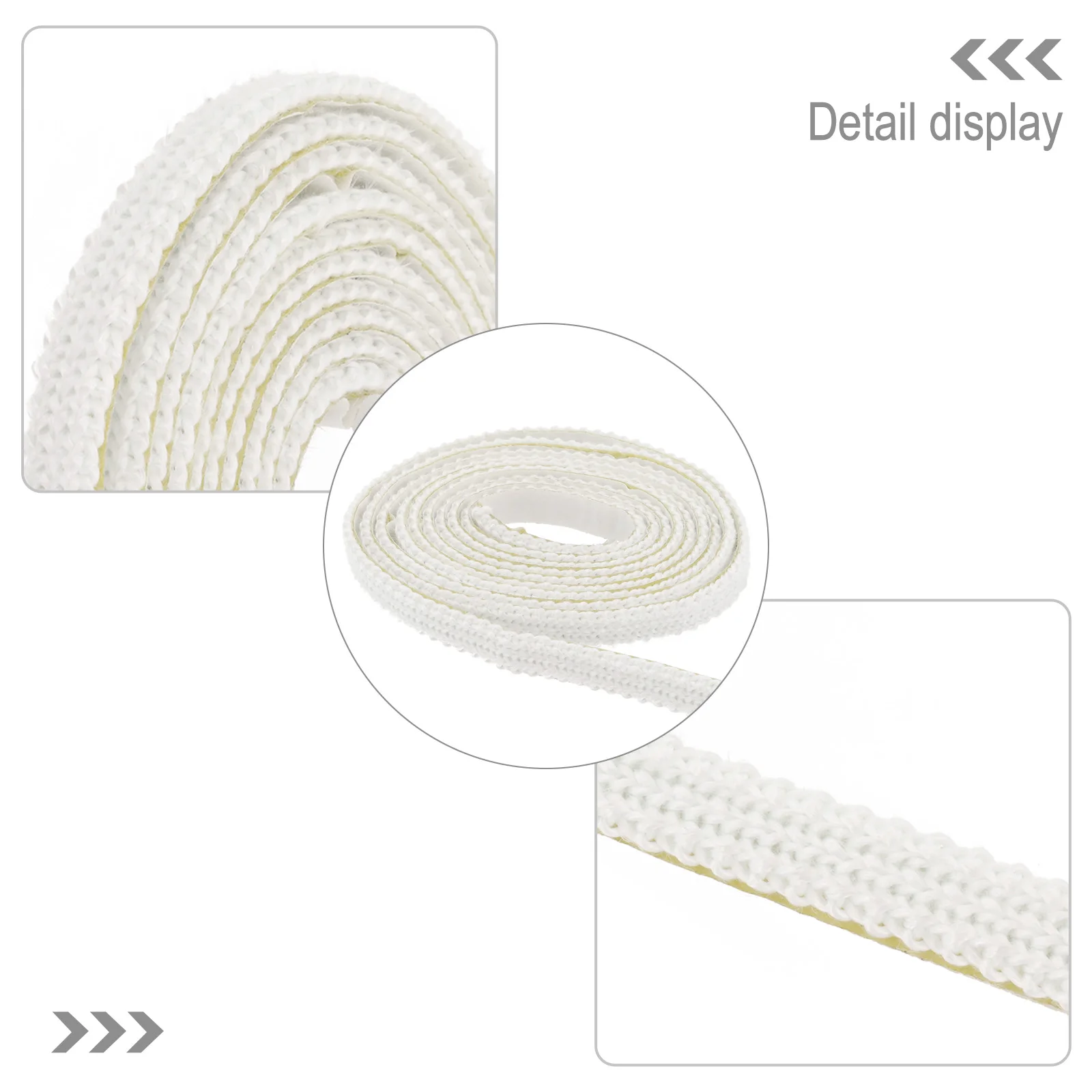 Fiberglass Gasket Rope for Pellet Stove Oven Door Seal Furnace Glass Boiler Expansion Joint and Thermal Sealing