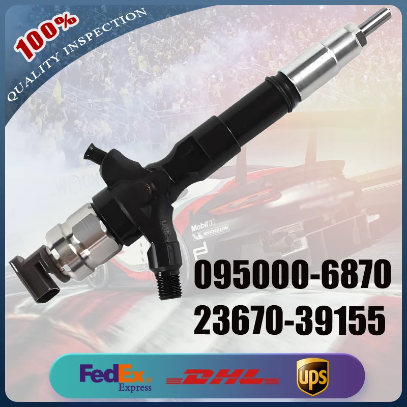 

095000-6870 23670-39155 Common Rail Fuel Injector for Toyota Land Cruiser 3.0D 1KD-FTV D-4D Engine
