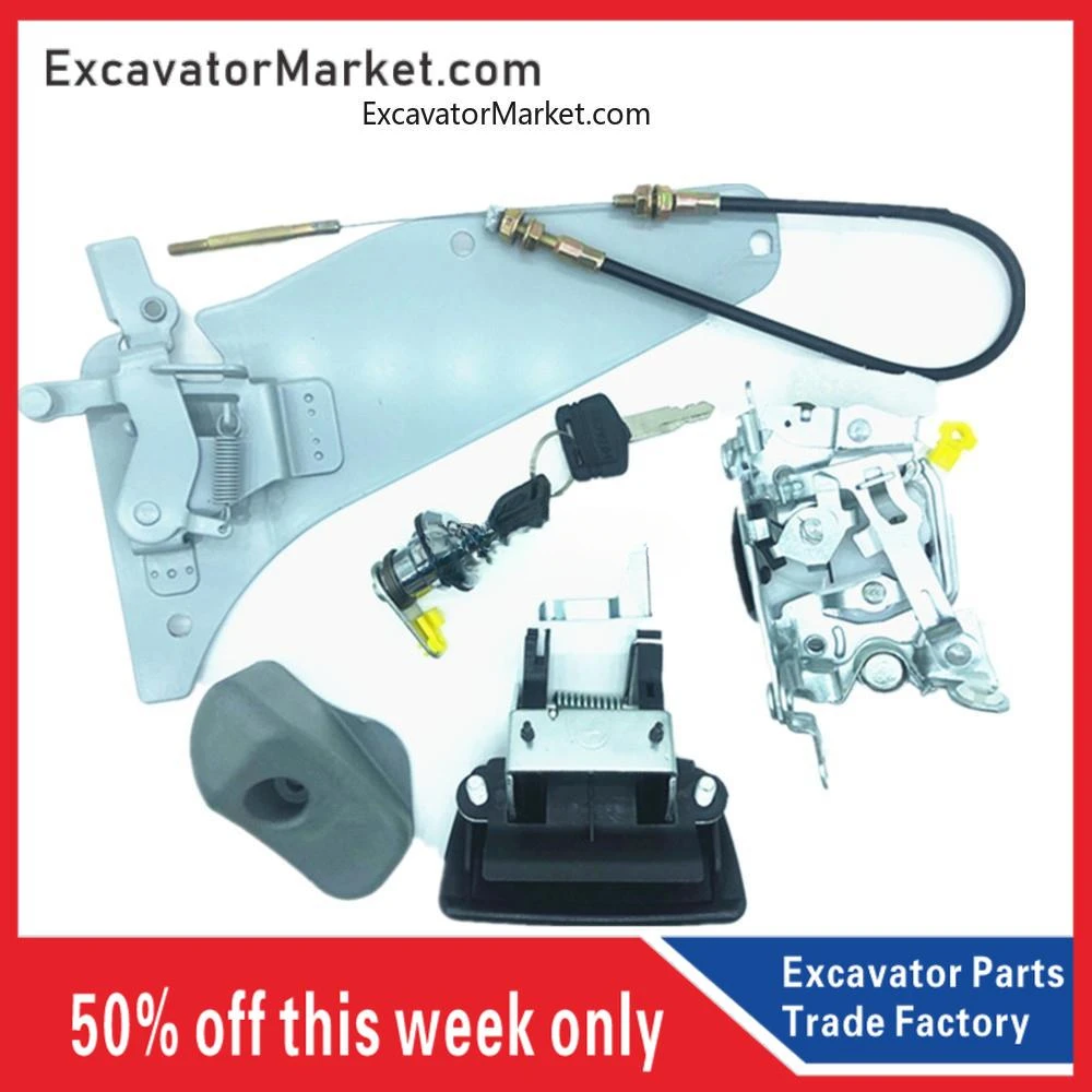 for Excavator Accessories Direct injection Cab door lock assembly for HITACHI ZAX120/200-6/200-3G