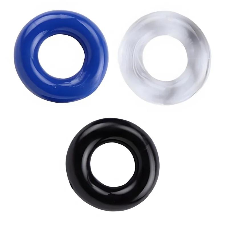 3Pcs/Set Silicone Penis Rings Adult Supplies Male Ejaculation Delay Cock Rubber Rings Lasting Bondage Erection Sex Toys For Men