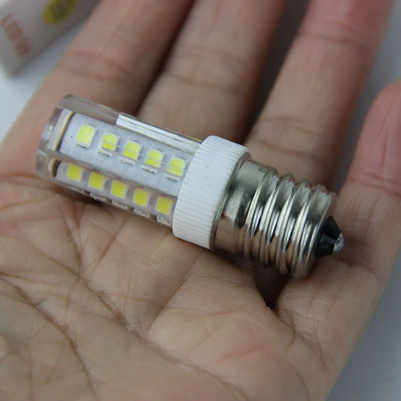 100 stks/partij E17-2835-33D 5 W, E17 -2835-51D 7 W, E17 LED Lamp Licht AC 110 V 220 V Vervangen Halogeen Home Verlichting 16x50mm