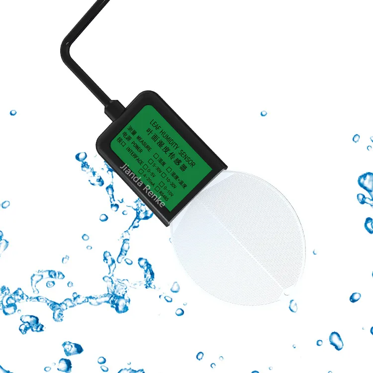 Planta Foliar Superfície Temperatura Umidade Sensor, RS-WS-YM, IP67, Folha Wetness Meter para Agricultura