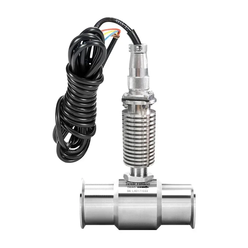Turbine Flowmeter High Temperature  High Precision Aviation Plug Waterproof Thread Buckle Explosion-Proof