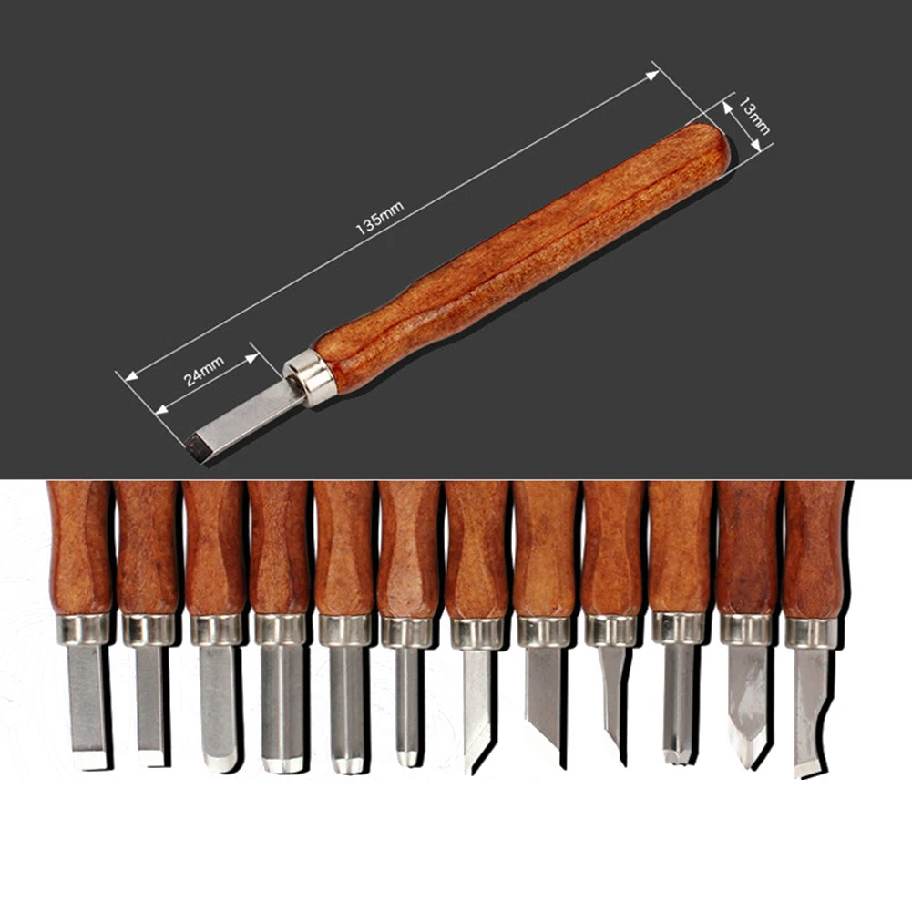 

12pcs Wood Carving Tools Chisel Woodworking Carving Cutter Hand Tool Set Wood Carving Chisel DIY Peeling Woodcarving