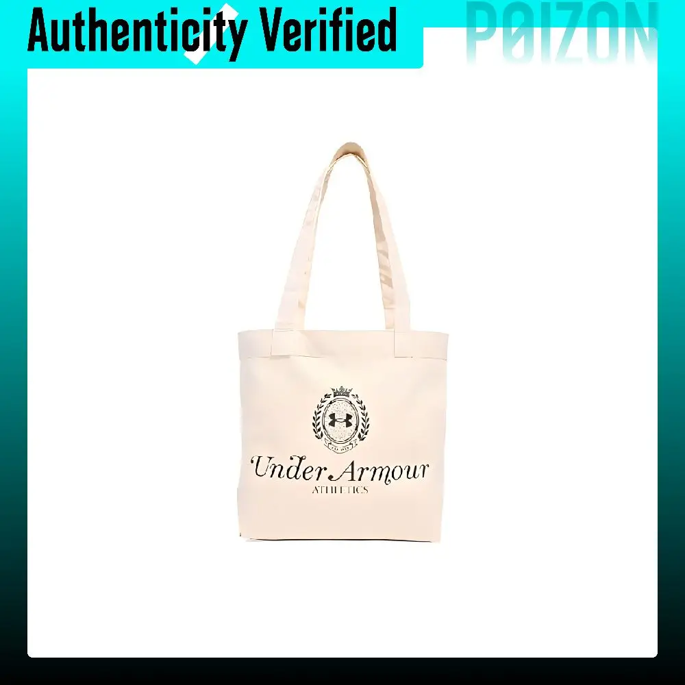 Under Armour Under Armour Cotton Tote Bag, Shopping Bag, Handbag, Shoulder Bag Women's Beige & Black 6001898-002