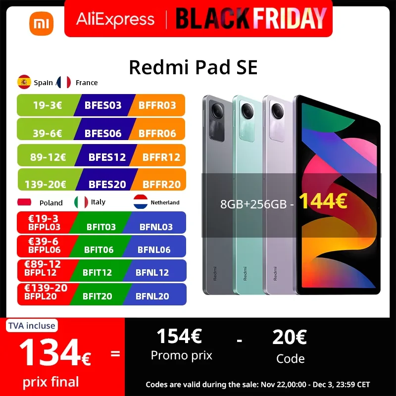 Global Version Xiaomi Redmi Pad SE Mi Tablet Snapdragon® 680 Quad speakers Dolby Atmos® 90Hz 11\