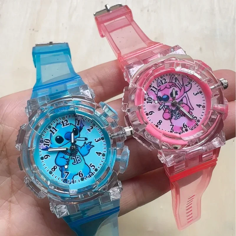 Disney Stitch Kids Watch - Luminous Dial & Cartoon Hands, Campus Social Must-Have for Students