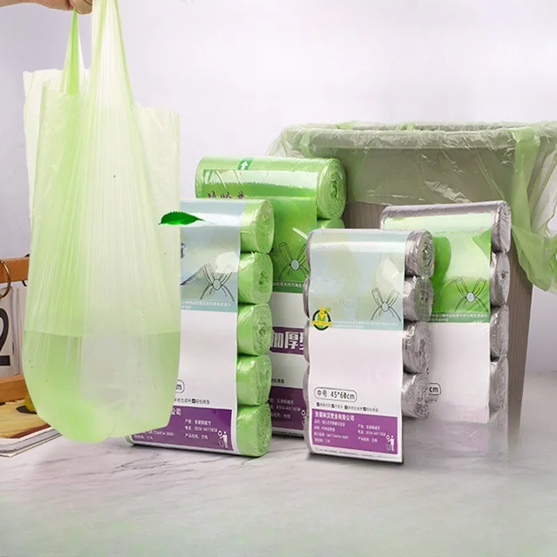 Biodegradable garbage bags classified disposable cleaning kitchen Starch Degradable Trash Bags environmenta