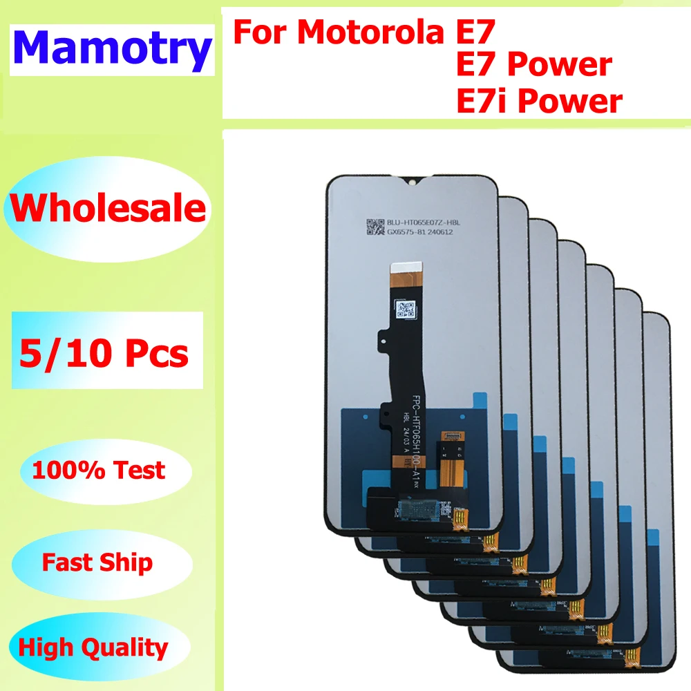 

Wholesale 5/10 pieces/Lot Original-self-weld For Motorola E7 Screen Touch Lcd Display E7 Power Assembly For Moto E7i Power