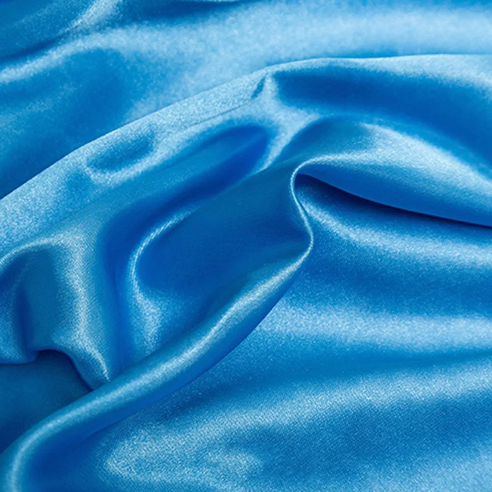 150x100cm Shiny Soft Silk Satin Fabric For Sewing Bridal Veil Gowns Dress Box Lining Party Tablecloth Decorative DIY Craft Cloth