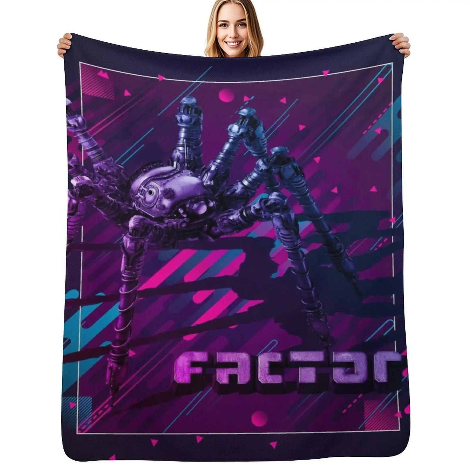 

Factorio Modern Graphic Design Throw Blanket Large Decorative Sofa Luxury Thicken Soft Plush Plaid Blankets