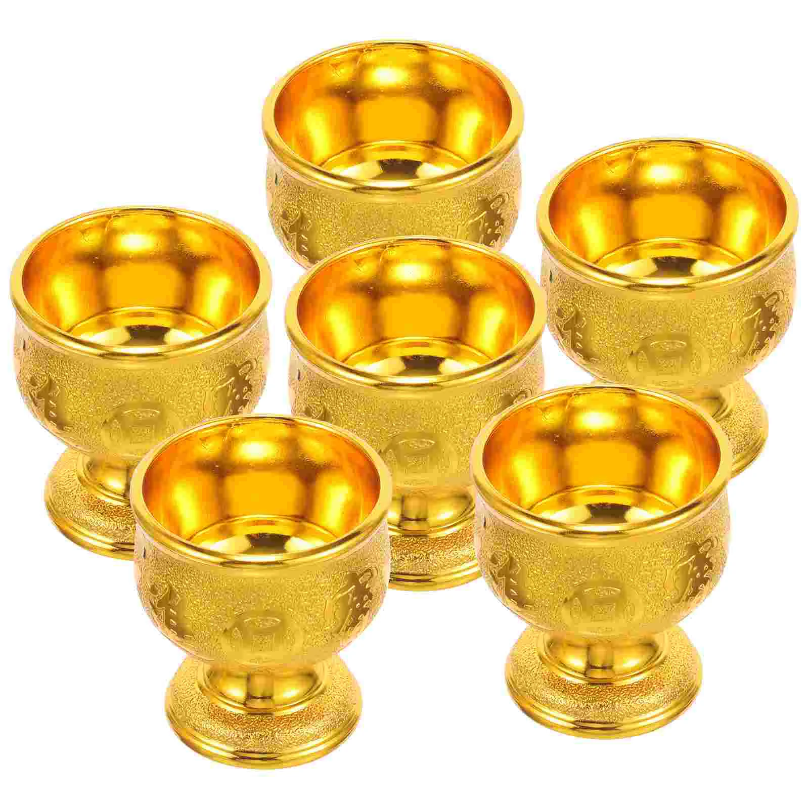 6 Pcs The Holy for Buddha in Ancestral Hall Offering Bowl Meditation Tea Mug Wear-resistant Cup Pp Plastic Bride