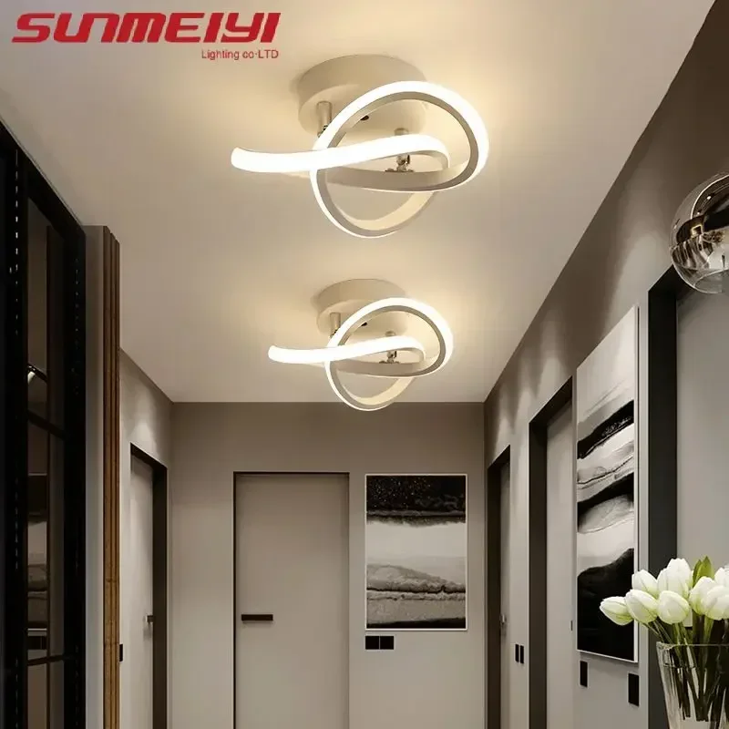 

LED Corridor Light Minimalist Modern Small Light Living Room Bedroom Balcony Foyer Light Wardrobe Nordic Creative Ceiling Light