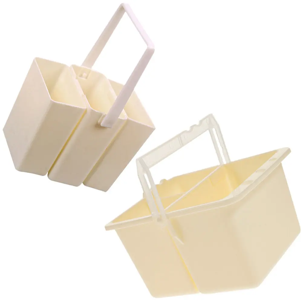 2Pcs Brush Washing Bucket Lightweight Compact Paint Brush Cleaner for Watercolor Acrylic Painting Artists School Stationery