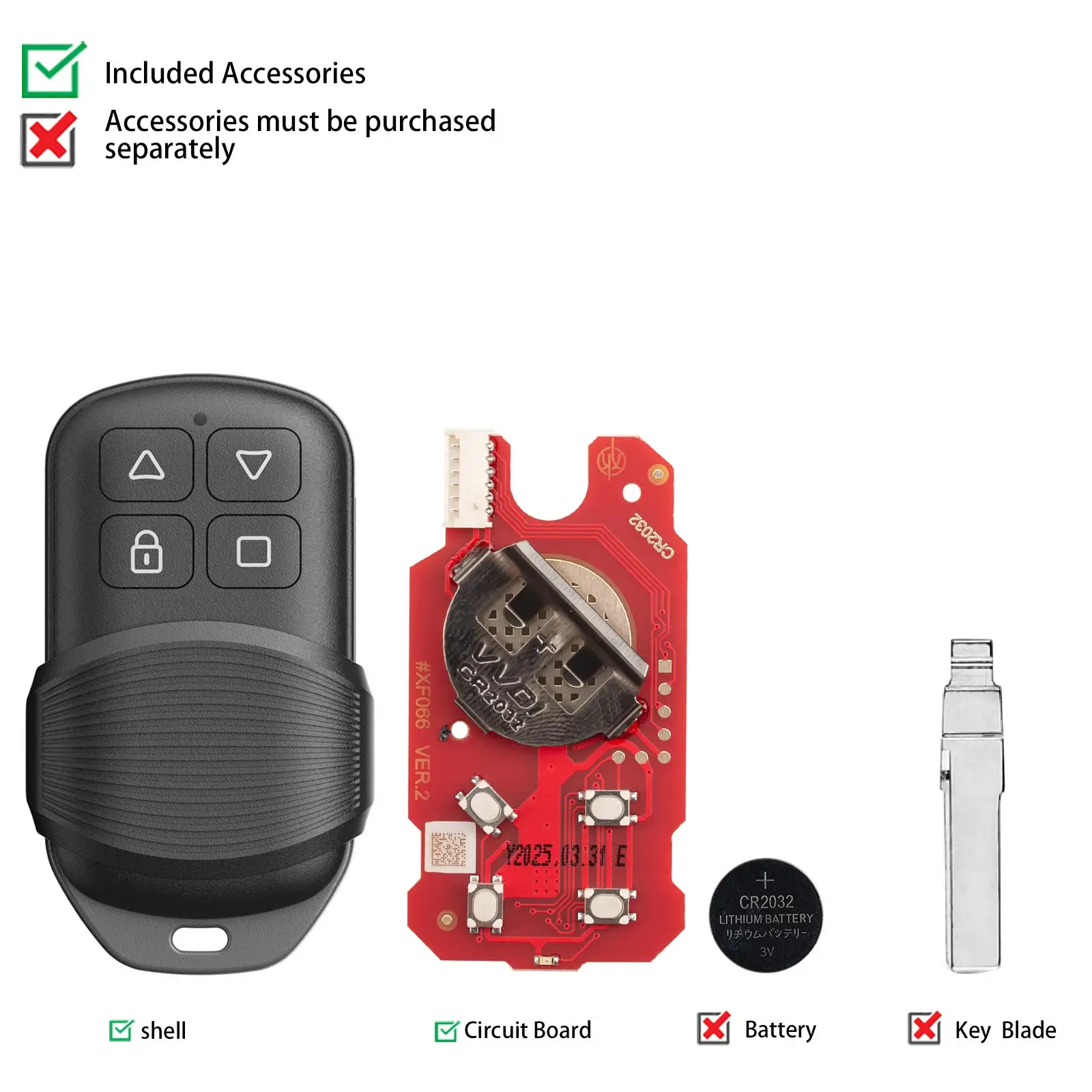 Xhorse XKGHG3EN 2. Generation Masker Garagen-Fernbedienung 4 Tasten 315Mhz 433MHz Umschaltfrequenz ASK FSK Datenwiederherstellung für VVDI Key Tool – Detail 7