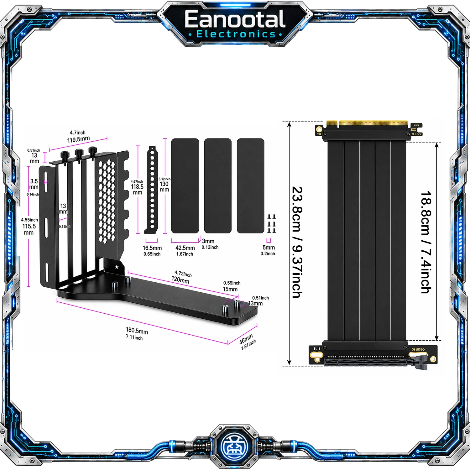 Cavo riser per scheda grafica - Vertical Gpu Bracket recensione e prezzo