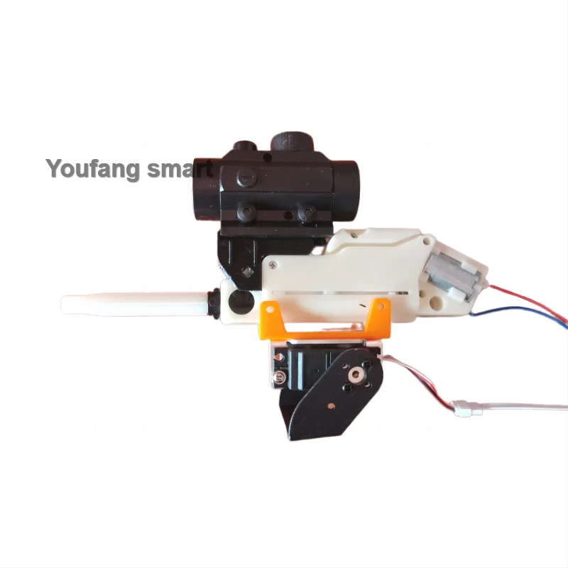 1 Dof Laser Head DIY Kit and Water Bomb Gearbox for RC Tank Chariot Robot Arm Robot Car Programmable Electric Bullet Fighter Kit