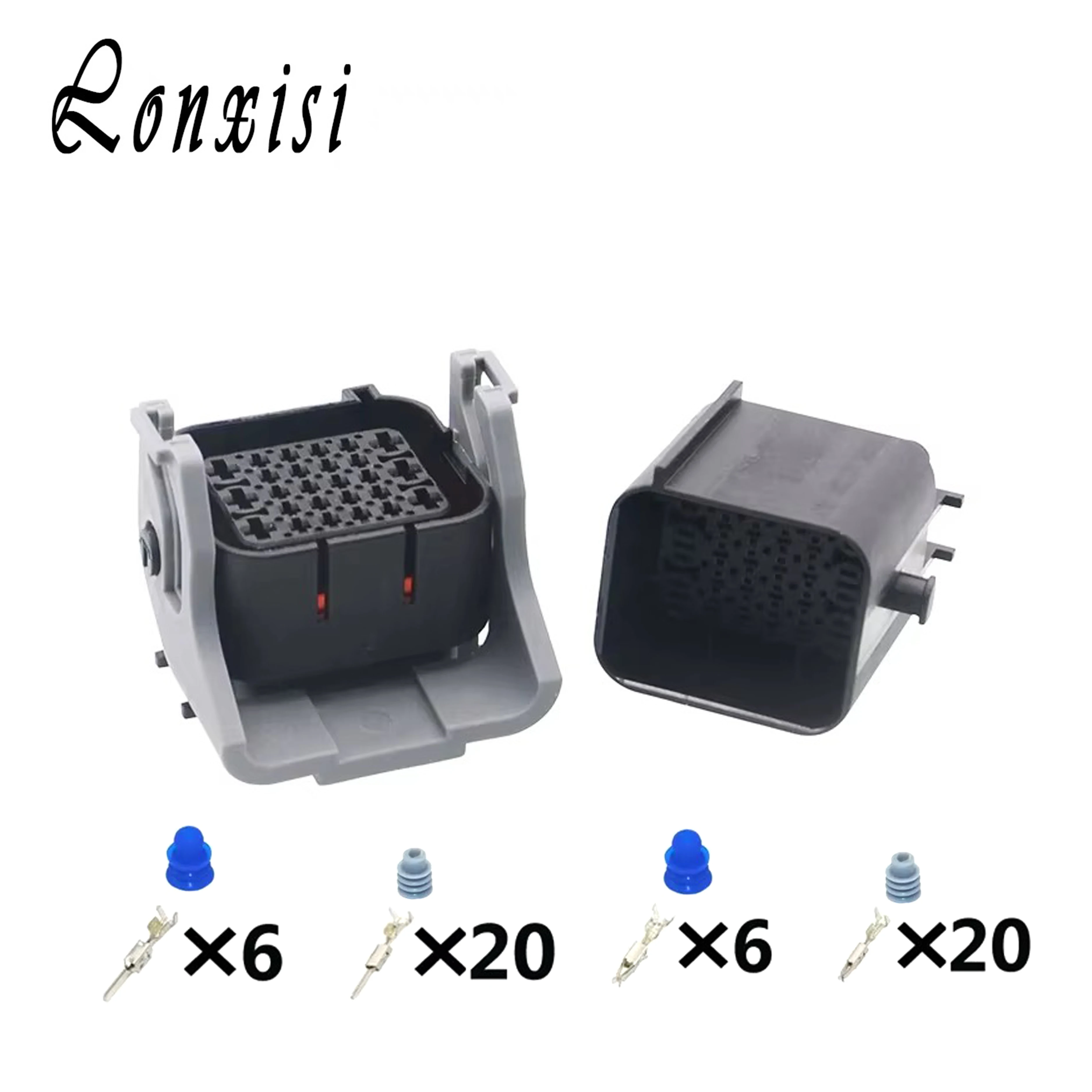 

1/5/10/20 Sets 26 Pin Tyco 1897013-2 1897009-2 Auto Connector Complex Plug Cable Waterproof Balck Male Female Socket