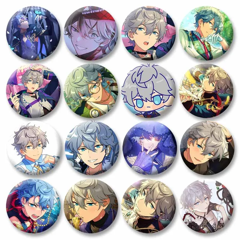 Music Game Ensemble Stars Figure Soft Button Pins Cartoon Idol Izumi Sena Brooch Badge DIY Bag Sweater Accessories Jewelry Gifts