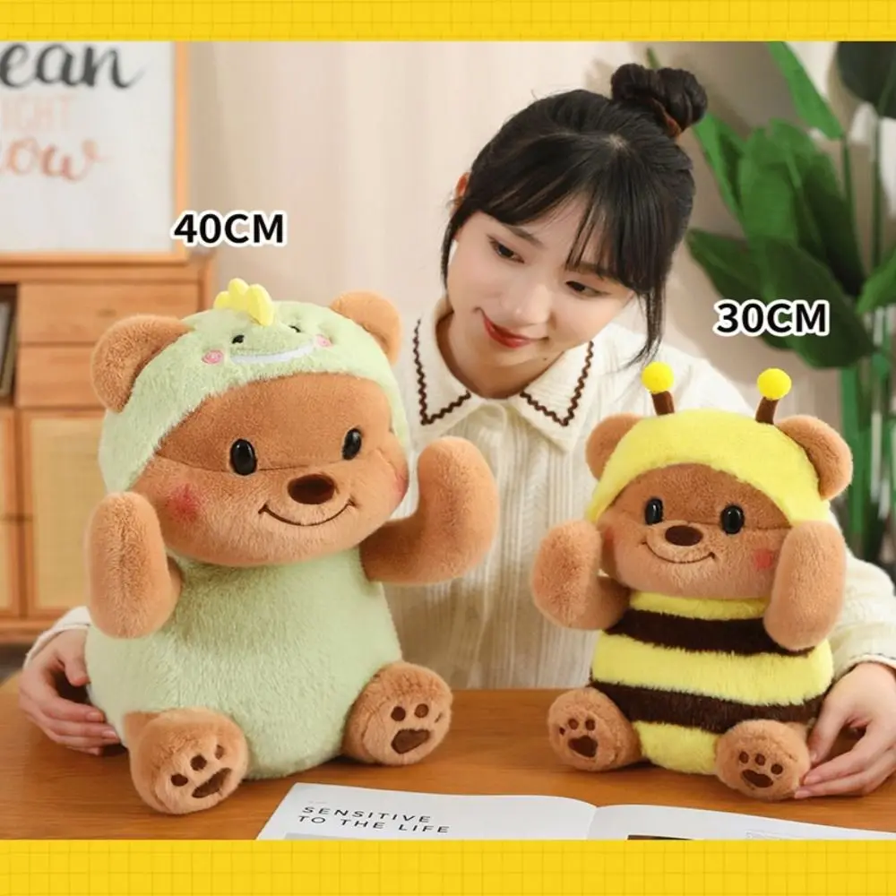 Simplicity PP Cotton Plush Doll Anime Cartoon Butter Bear Doll Durable Wear-resistant Bee Plush