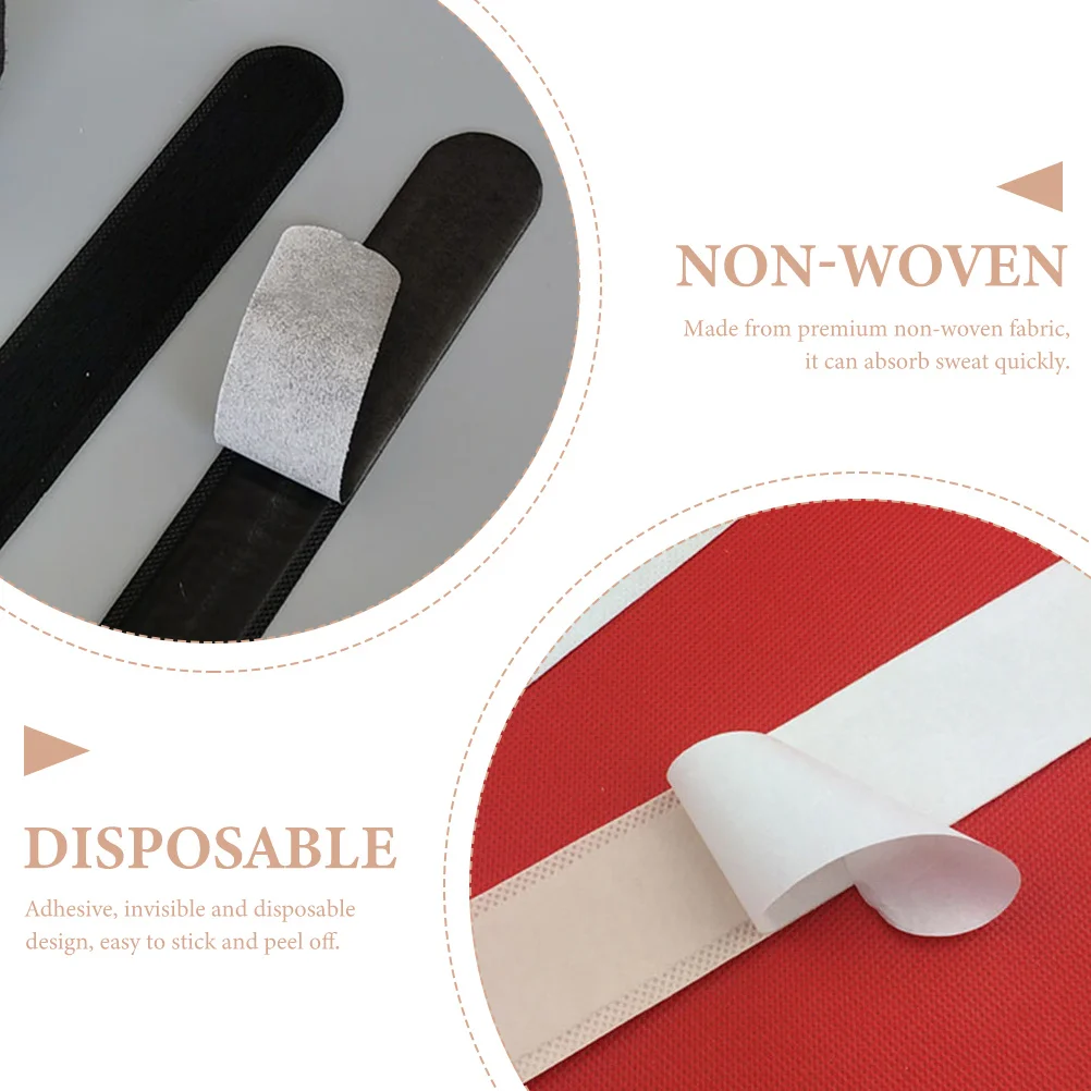 

40pcs Disposable Hat Sweat Pads Non-Woven Sweat Absorbing Stickers Caps Sweatband For Men Women Adhesive Sweatbands Outdoor