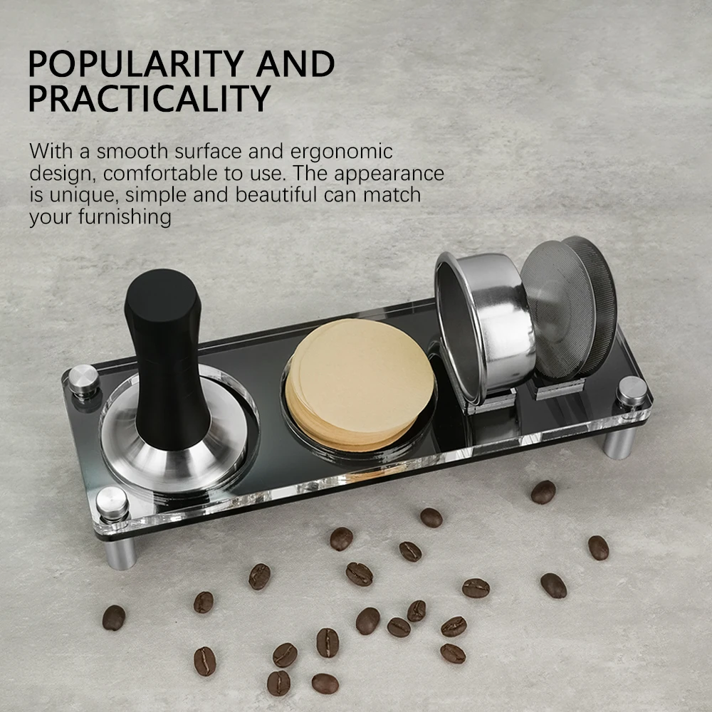 Powder Press Storage Rack Espresso Tamper Mat Coffee Filter Tamper Holder Espresso Tamper Holder Tamping Stand