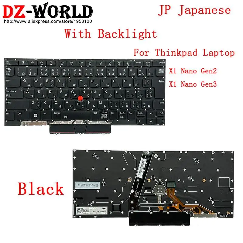 UK US English JP Japanese Keyboard for Lenovo Thinkpad X1 Nano