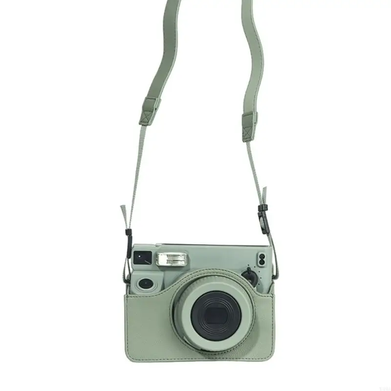 Y98A Instants Camera Base pour large 400, couverture en PU avec sangle