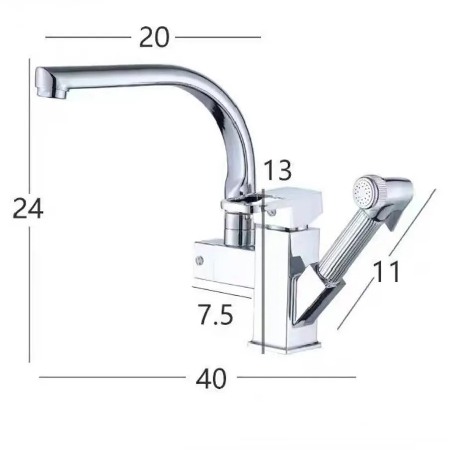 pull out solid stainless steel faucets nickel basin faucet modern
