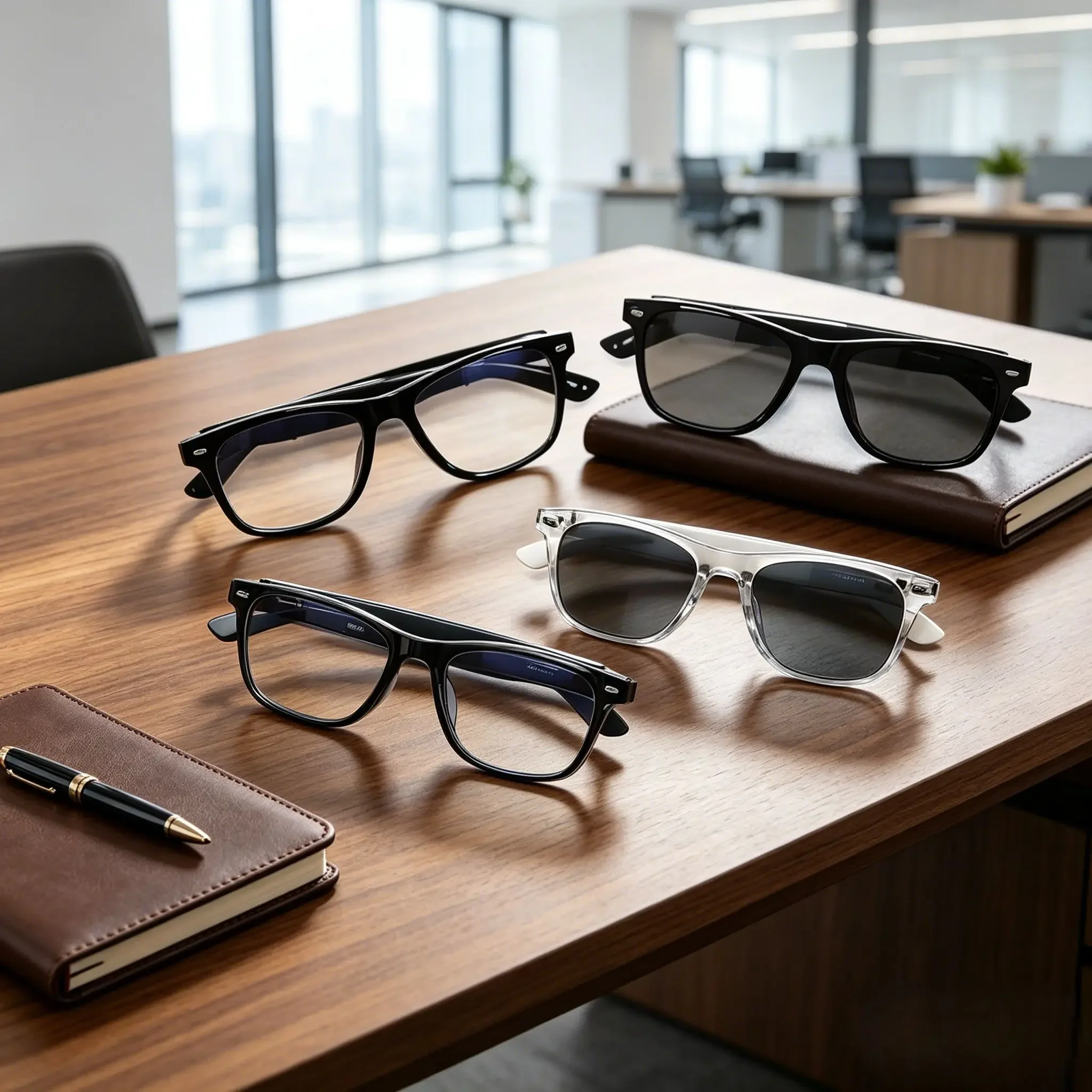 

AI Smart Glasses, Bluetooth TWS Glasses with Noise Reduction, Hands-Free Calling & Music Playback, Lightweight Portable Design