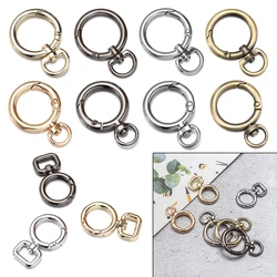 High quality Plated Gate Zinc Alloy Hooks Spring O-Ring Buckles Carabiner Purses Handbags Bag Belt Buckle Snap Clasp Clip