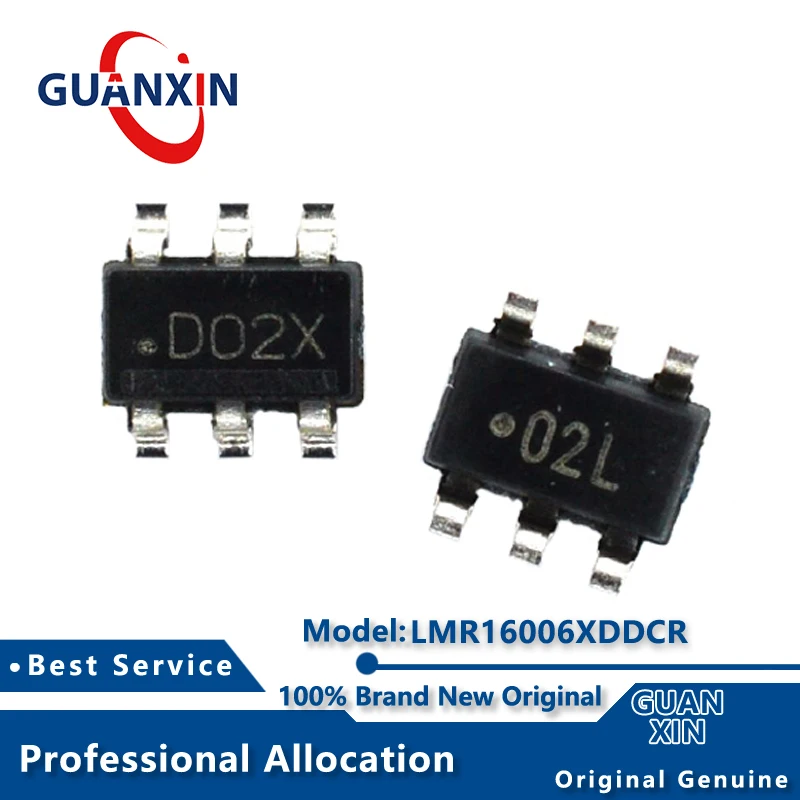 

100% New electronics LMR16006XDDCR LMR16006XDDCT TSOT23-6 Marking D02X LMR16006