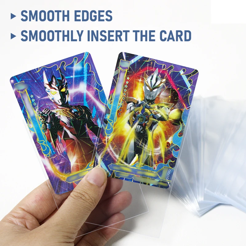 

100pcs 58*89mm Blue Light Star Card Standard Deck Protectors Star Card Sleeves Customized Compatible with Album Star Cards