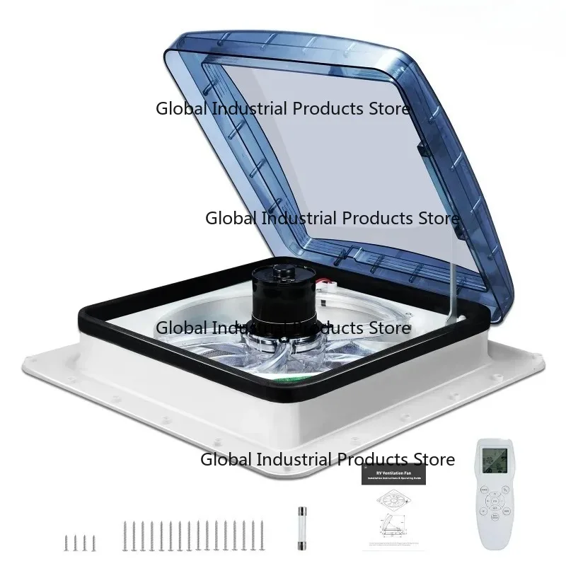 

RV Fan Rain Sensor 10/3 Speed Remote Control Caravan RV Roof Skylight M-otorhomes Vents 12V Camper Vehicle Electric RV Vents Fan