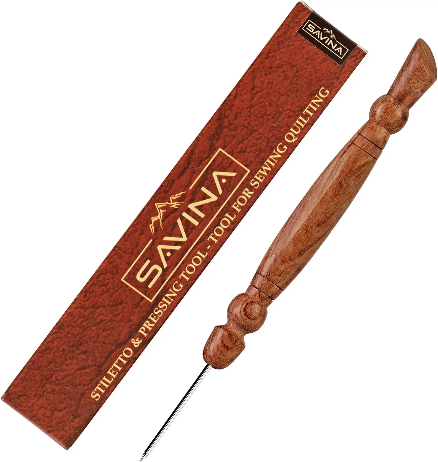 

Savina Stiletto & Pressing Tool - Essential Quilting/Sewing Tool for Precision Seam Placement (1 Piece)