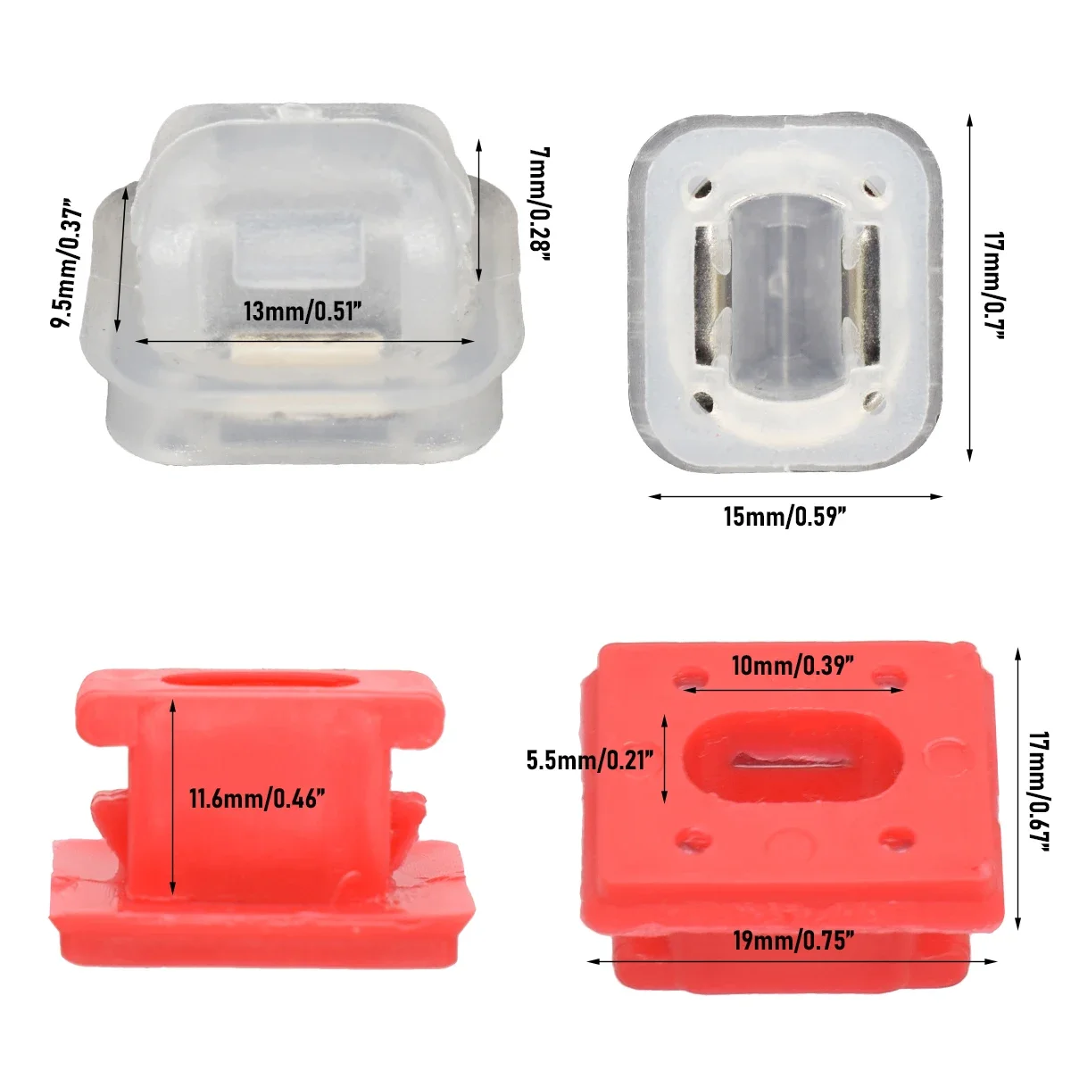 40-80X Car Door Interior Dashboard Dash Trim Panel Moulding Clips Retainer Grommet For BMW 3Series E46 E90 E91 E92 E93 X5 E53