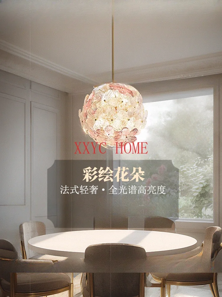 Dining-Room Lamp Chandelier Creative Personality Art Dining Table Internet Celebrity Bar Counter Zhongshan French Designer Cream