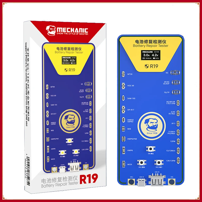 

Mechanic R19 Battery repair tester Activetion Detection Board solve the battery IPhone 6-13PM / Android pop-ups encryption for