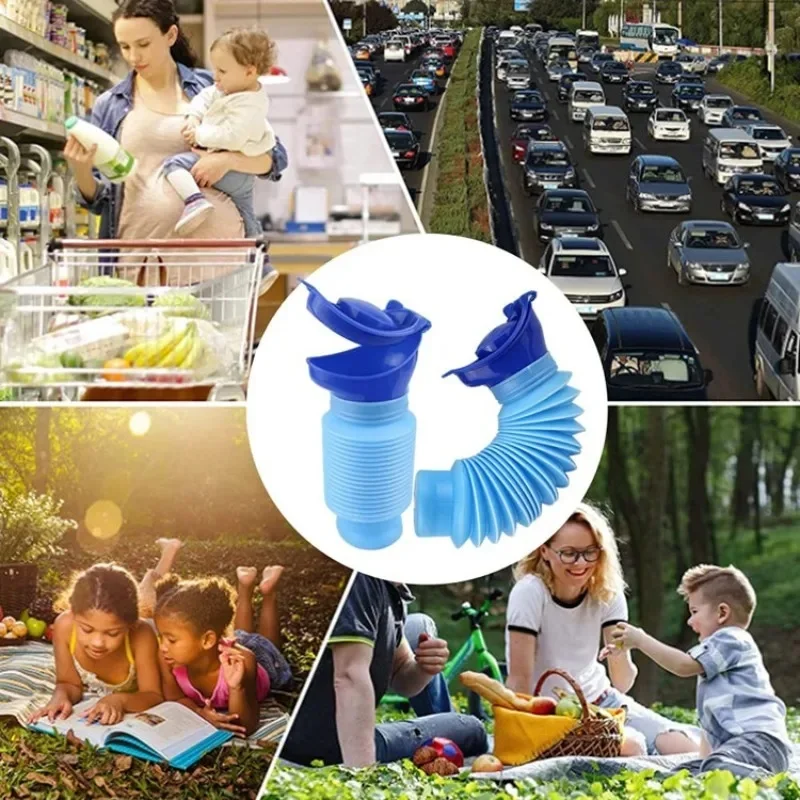 1-5Pcs Car Adult Urinal Portable Shrinkable Personal Mobile Toilet Potty Pee Bottle For Outdoor Auto Travel Traffic Camping view 2