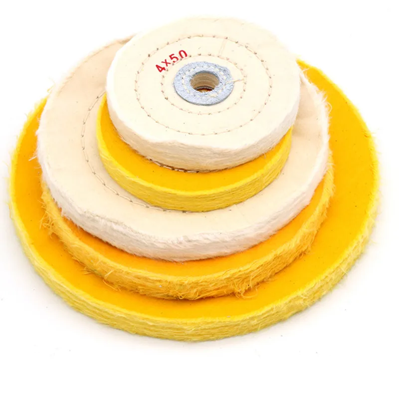 75mm- 200mm Polishing Wheel Cloth Buffing Wheel Gold Silver Jewelry Mirror Polish Pad For Bench Grinder Power Tool Accessories