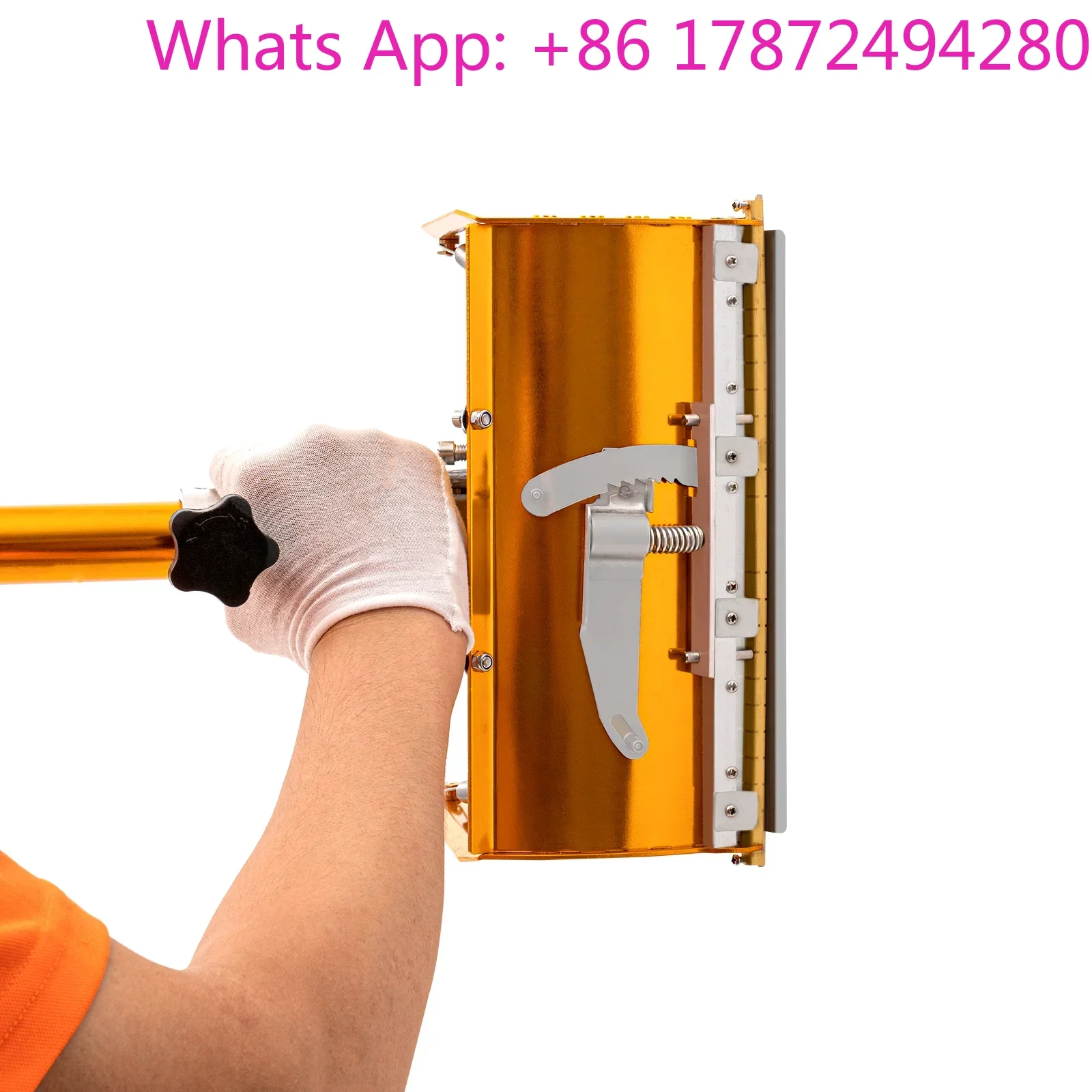 Putty Box with Adjustable Rod, Aluminum Alloy Scraper Tool for Smooth