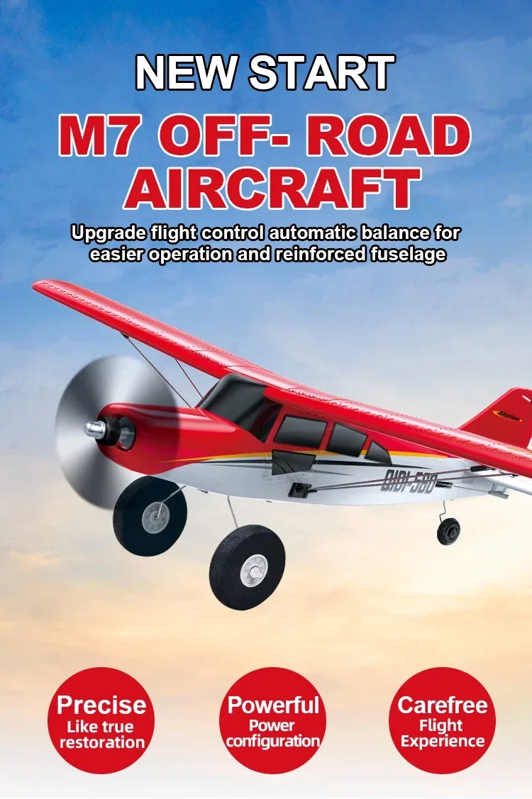 Qidi560 RC Flugzeug Moore M7 Off-road 4CH Fernbedienung Flugzeug Bürstenlosen Starrflügel Flugzeug Modell EPP Schaum Spielzeug für Kinder – Detail 1
