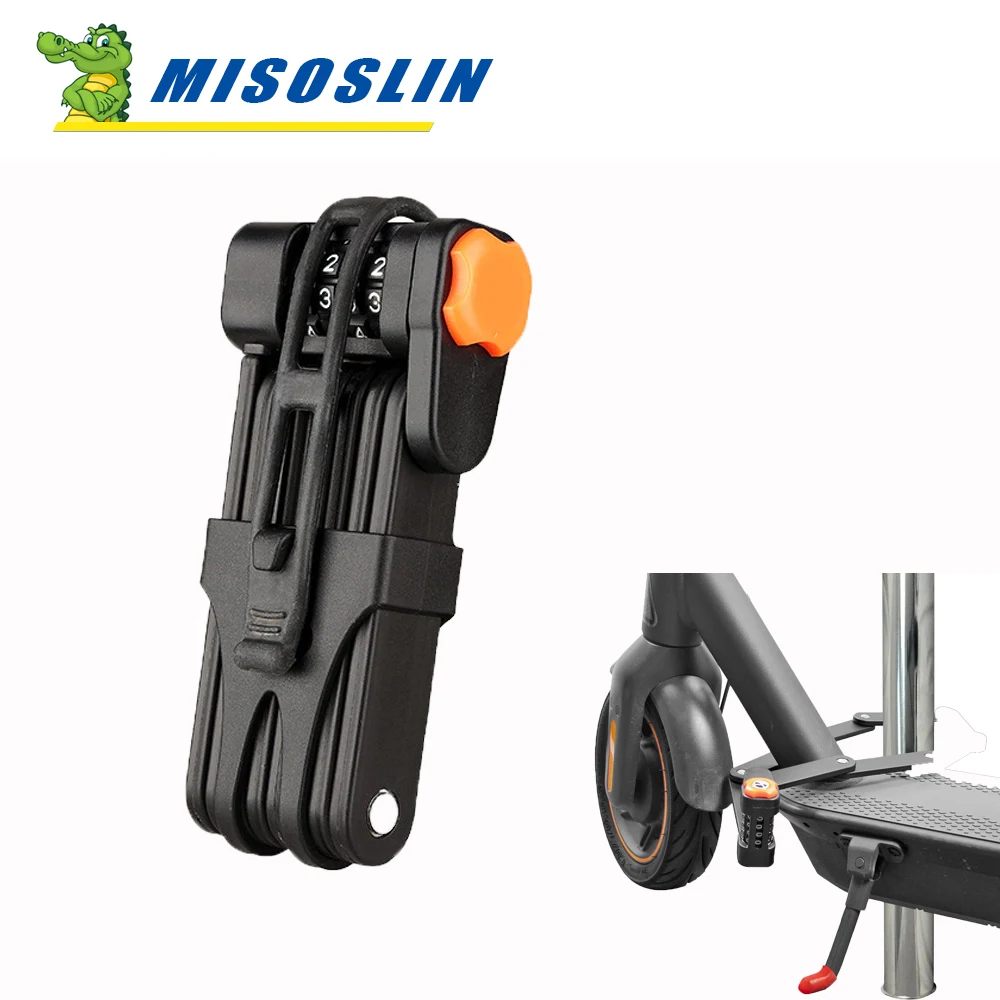 

Folding E-Scooter Lock Alloy Steel Lock Anti-theft Password Safe Lock Accessories for Xiaomi M365 Mi3 Pro 2 1S Pro Kickscooter