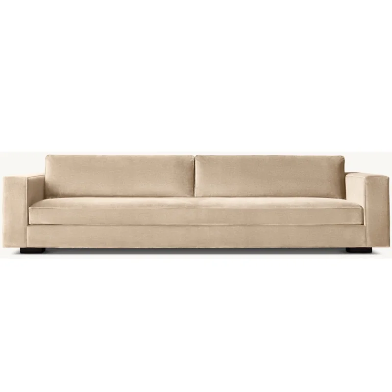 

Luxury Hotel Indoor Furniture Hand Assembled Velvet Upholstery Living Room Bedroom Bench-seat Sofa