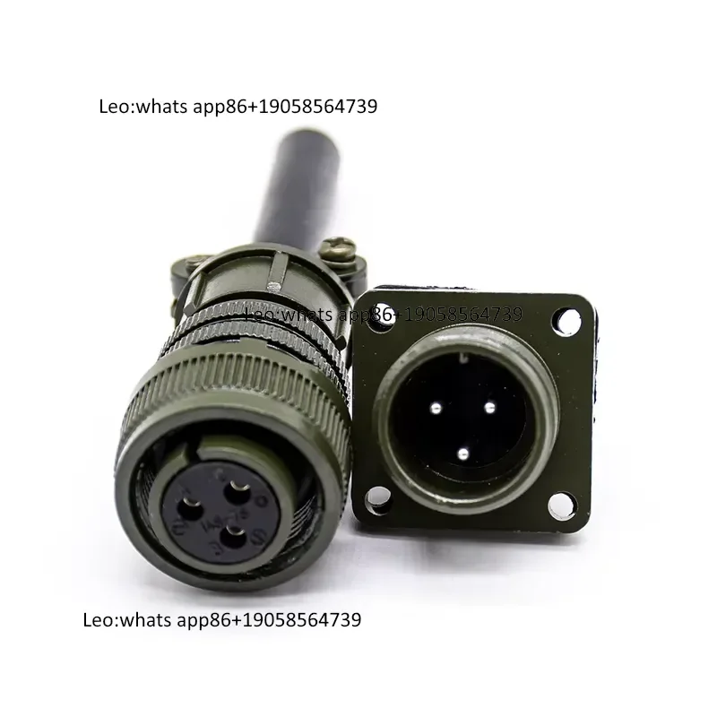 MS3102A14S-7P MS3106A14S-7S MS3108A14S-7S Compatible Connector Set 3 Pin 14S-7 MS5015 MIL Layout Industrial Power
