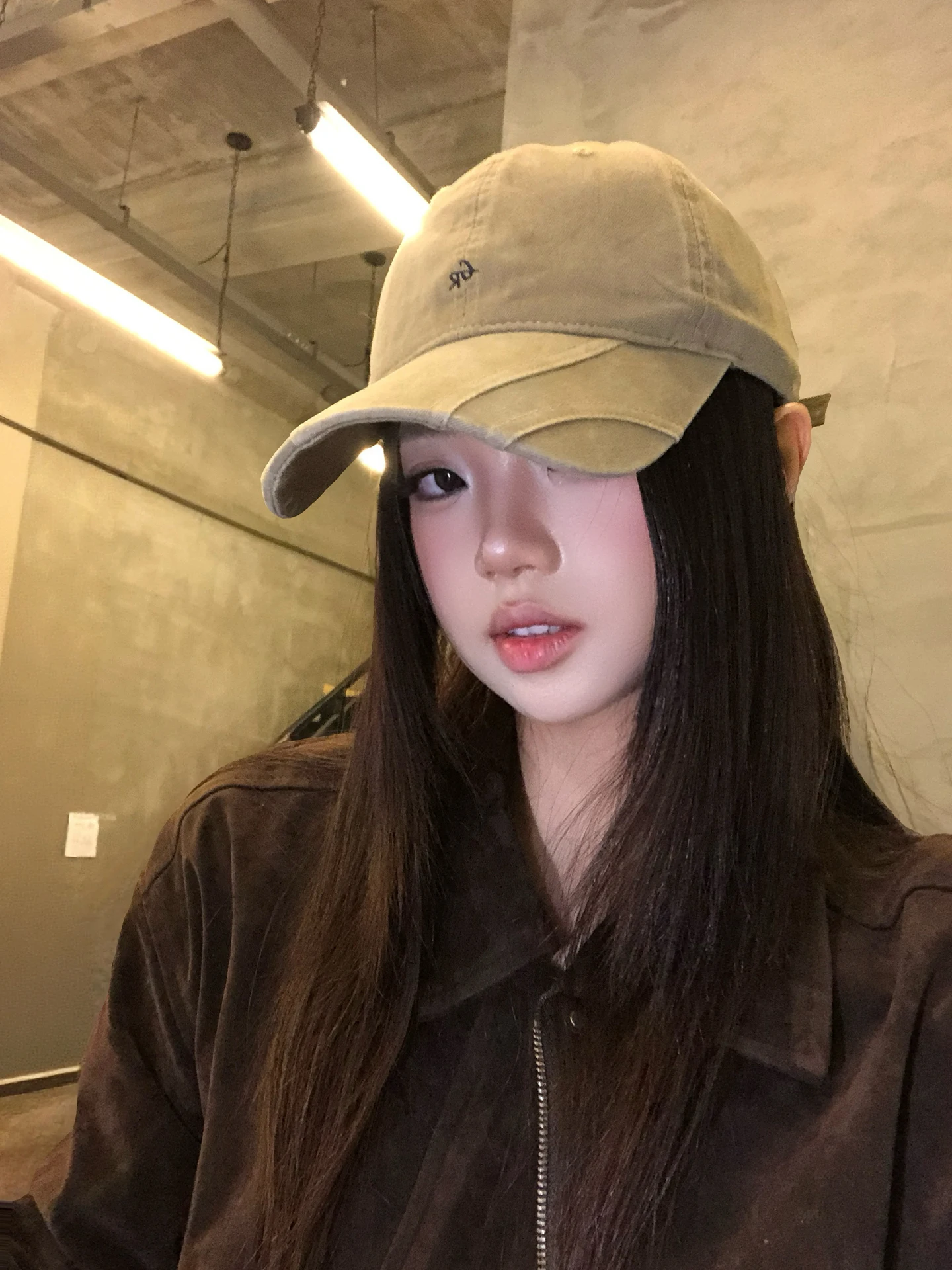 Korean Style Women's Soft Top Baseball Cap Embroidered Fashionable Wide Brim Small Duckbill Face Slimming Spring Autumn